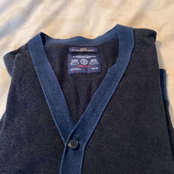 Mens Cotton Cardigan Sweater - Picture 4 of 4